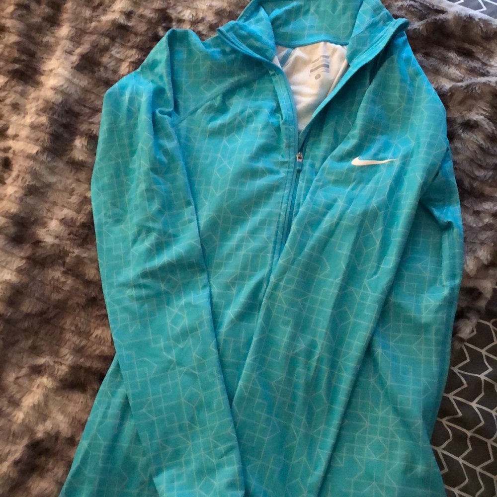 Teal women’s small Nike pro half zip